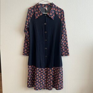 Elegant Floral Long Sleeve Dress